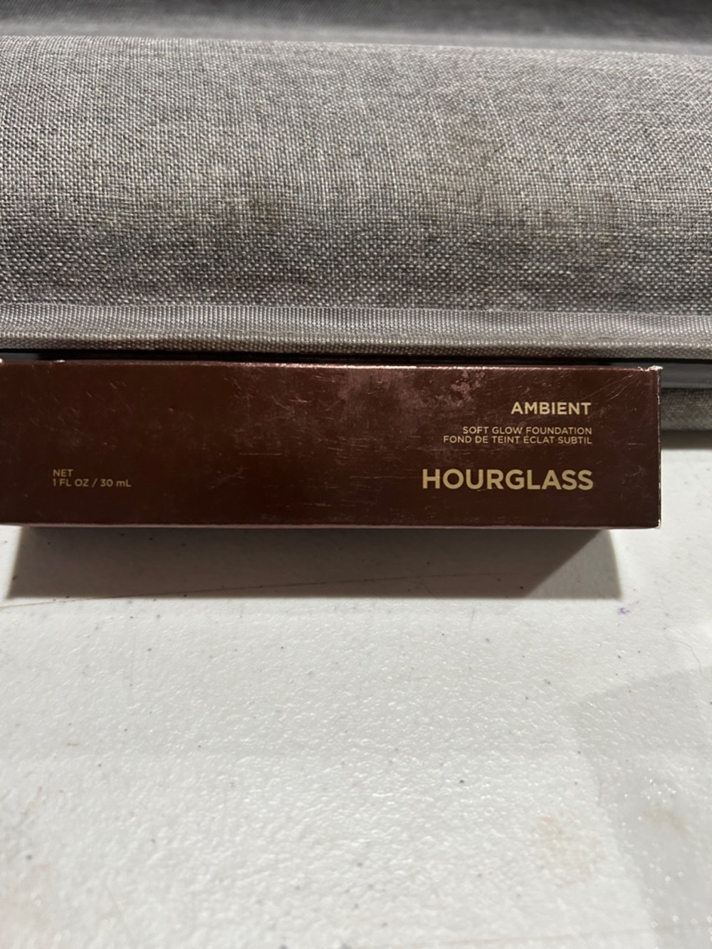 Hourglass Ambient Soft Glow Foundation Box in Brown and Gold